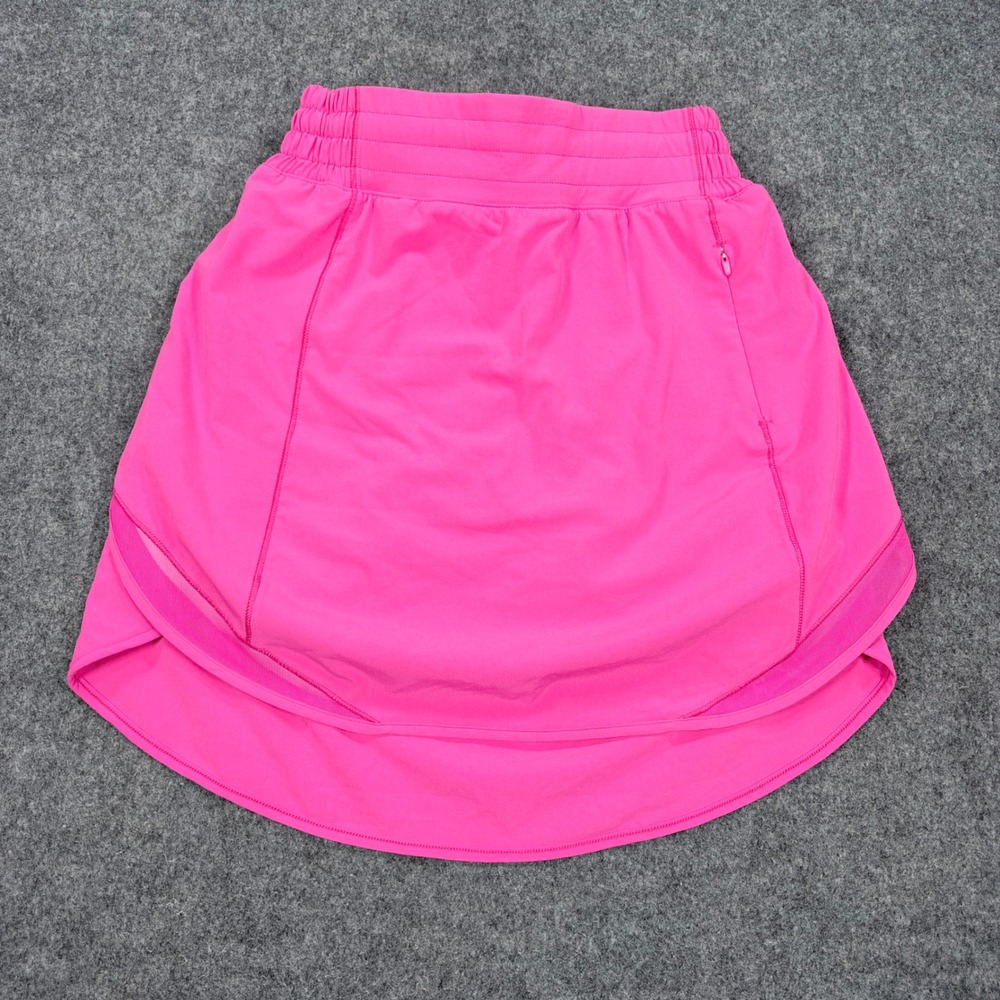 Lululemon Pace Rival Skirt Tall Pink Tennis Running Skort LW8AF4T Size 2